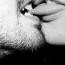 Kissing...