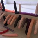 The bath of rubber dicks