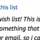 Anything on my wishlist is appreciated!