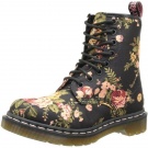 DR MARTENS Women's 1460 Re-Invented Victorian Print Lace Up Boot,Black Victorian Flowers