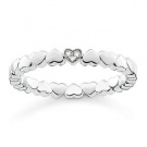 THOMAS SABO RING HEARTS SILVER