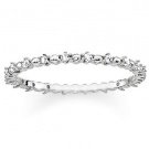 THOMAS SABO RING DOTS WITH WHITE STONES