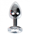 Plug Anal Metal PequeñO Transparente Con Bolsa