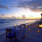 Dinner by the sea