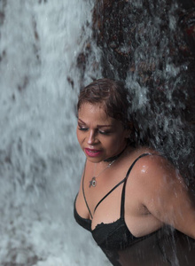 Lucymilf sexy in a waterfall photo 5112966