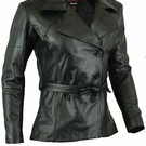 Leather coat