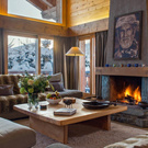 House with a fireplace