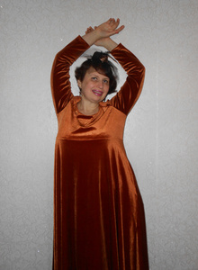 copper dress