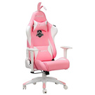AutoFull Pink Gaming Chair With Bunny