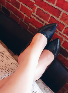 Navy blue shoes