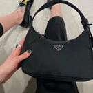 Prada Re-Edition 2005 Nylon Shoulder Bag Black