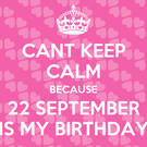 MY BIRTHDAY