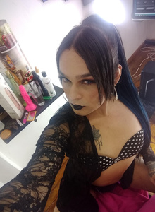 sexy girl in black