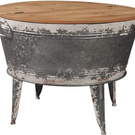 Signature Design by Ashley - Shellmond Accent Cocktail Table with Storage - Farmhouse - Wood/Metal