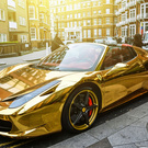 gold car