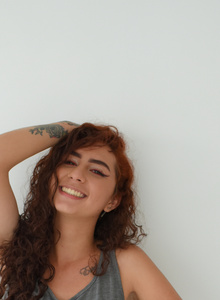 Red and curly hair