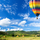 Hot air balloon flight