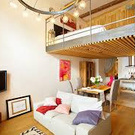 two-level living room