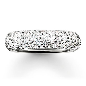 THOMAS SABO GLAM &amp; SOUL BAND RING CRUSHED PAVÉ