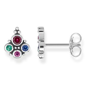 THOMAS SABO GLAM &amp; SOUL  EAR STUDS ROYALTY COLOURFUL STONES