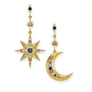 THOMAS SABO EARRINGS ROYALTY STAR &amp; MOON