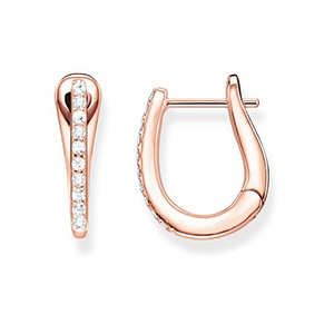THOMAS SABO HOOP EARRINGS CLASSIC PINK