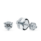 Золотые серьги с бриллиантами SADKO