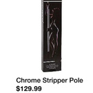 Spencers chrome stripper pole