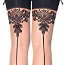 Sheer back seam stockings