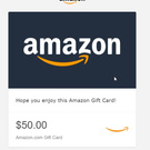 Gift card on Amazon